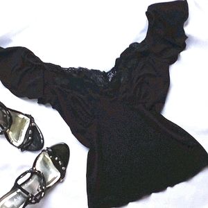 Pretty Lace Trim Top